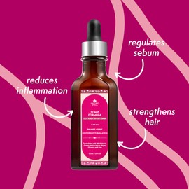 Nature Spell Scalp Serum for Oily Scalp 50ml - Balance & Shine Peptide Hair Serum for Oily Scalp – Scalp Treatment for Oily Hair & Scalp – Infused with Witch Hazel, Ginseng and Peptides