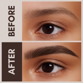 Intoo You 30° Curved Eyebrow Pencil, Magic 2 in 1 Eyebrow Pen Pro, Waterproof Eye Brow Pen with 4 Tips, Vivid Microblading Brow Pencils for Women, Last All Day Makeup (Black Brown)