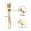 tiokin 6 Piece Dinner Forks Set, Food-Grade Stainless Steel Forks