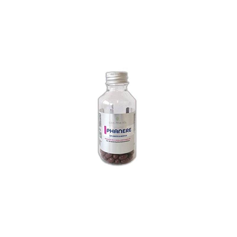 Phanere, Suplemento alimenticio con Vitaminas, cabello y uñas, 120 cápsulas