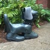 Boot Buddies 23 in. Sophie The Dog Sculpture & Planter