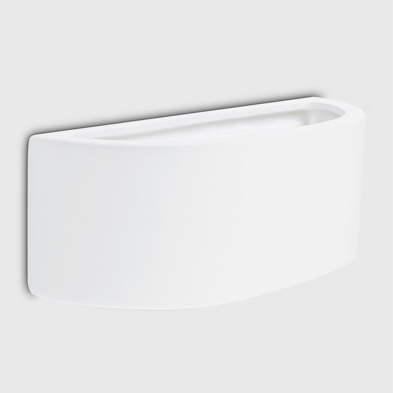 MiniSun | Modern Planter Style White Ceramic Wall Lights |