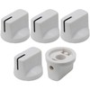 6.4mm Hole Large Duckbill Instrument/Amplifier/Machine Control Knob Pack of 5