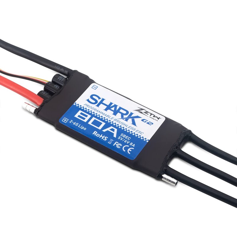 Waterproof Amplifier ZTW Shark 80A/100A ESC G2 Built-in Adjustable Switching