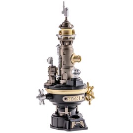 ROKR Navi Lighthouse Mechanical 3D Puzzle, Lighted DIY Building Set for Adults, Building Kits, Desk Decor & Birthday Gifts, Connectable to Mechmix Series