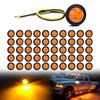 Nilight 50 PCS 3/4” Round Clearance LED Front Rear Side