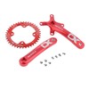 PETCHOR Square Taper Crankset MTB, Mountain Bike Single Speed Crankset,