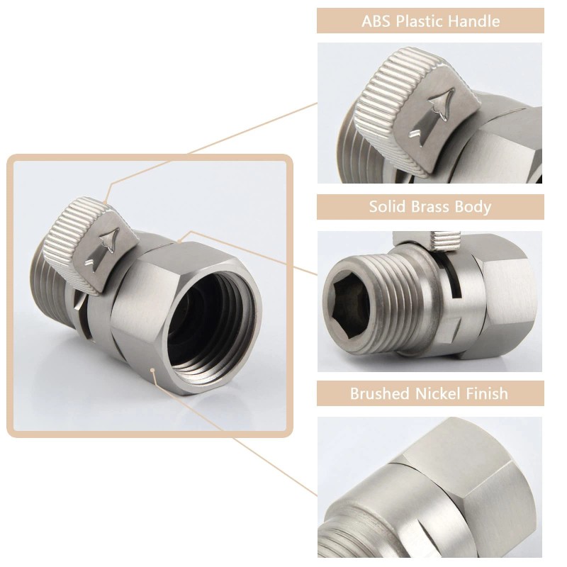 APLusee Water Flow Restrictor, Aplusee Brass Shower Head Pressure Reducer,