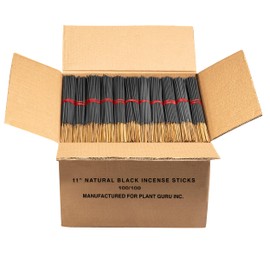 10000 Unscented Charcoal Black Incense Sticks 11" Bulk Wholesale - 100% Natural Charcoal, Joss and Bamboo Punk Blanks - Great for DIY Aromatherapy Incense Making.