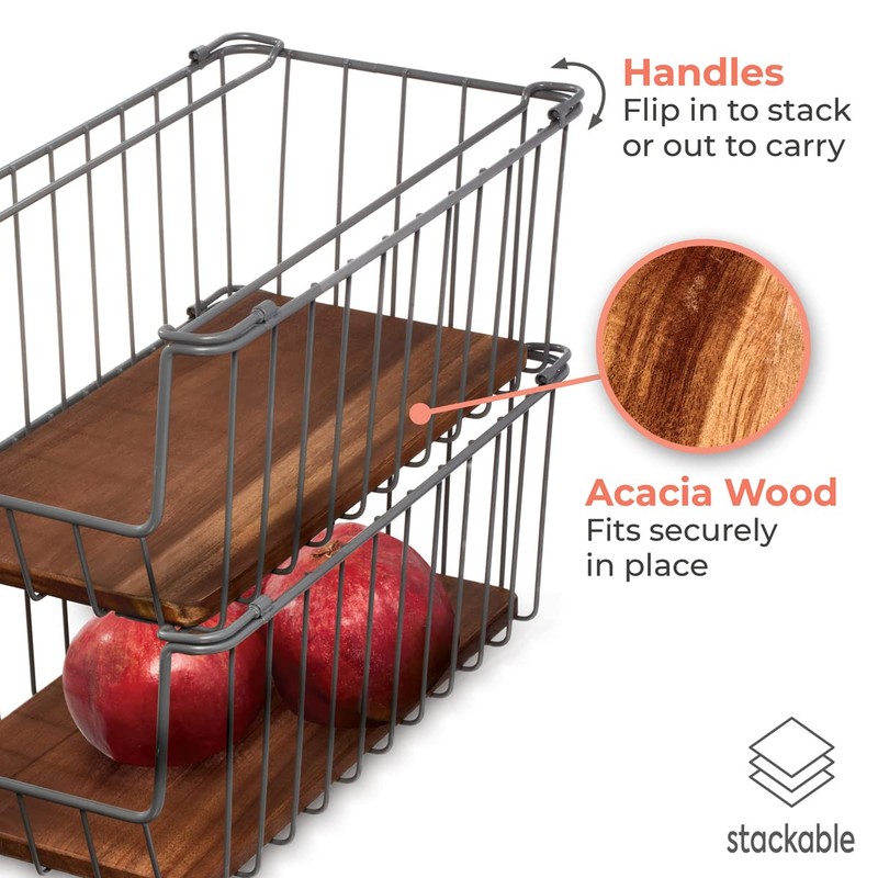 The Ría Safford Collection by iDesign Open Front Wire Basket