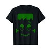 Monster Face Halloween Matching Costume Frankenstein Boy Kid T-Shirt
