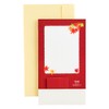 Sanrio 844306 Message Card, Autumn Laser Cut Box-shaped Foliage, Greeting