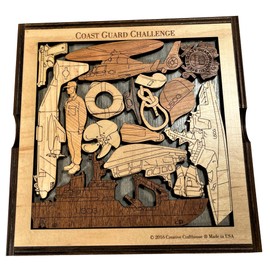 Creative Crafthouse Coast Guard Challenge Puzzle USCG 16pc Wooden Jigsaw Puzzle