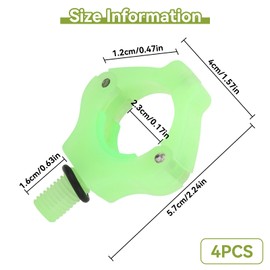 Magnetic Holder Head, 4 Pieces Fishing Rod Tail Rest Holder Automatic Adjustment Rod Head Holder Tool Accessories for Fishing