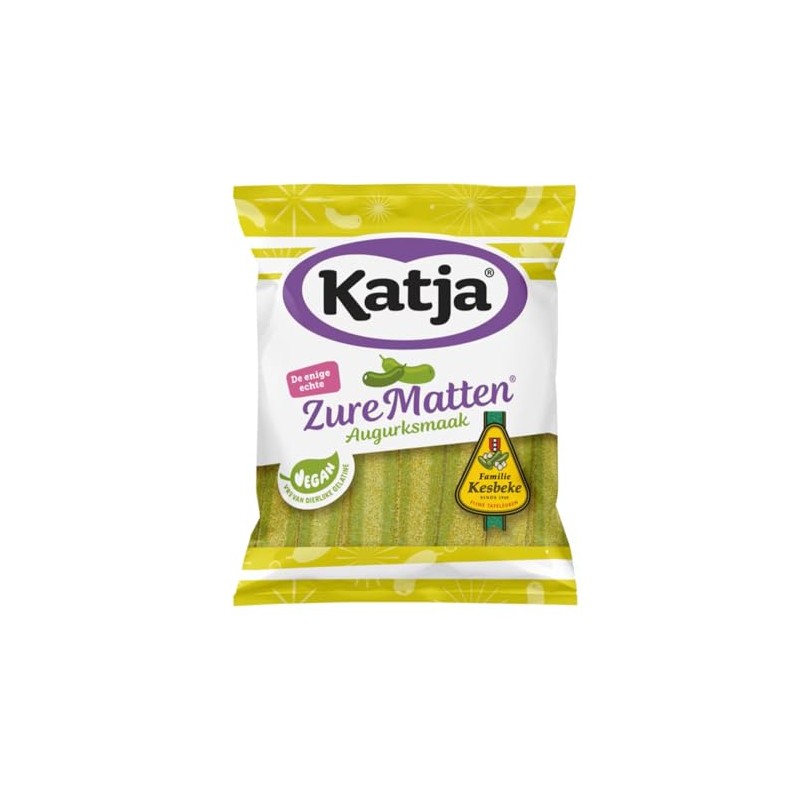 Katja Zure Matten Augurksmaak | Sour Pickle flavored Gummy Candy