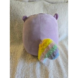 Kellytoy Squishmallow Sydnee The Squirrel 12” Purple Plush Rainbow Tail, New with Tag!!