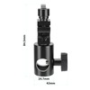 CAMVATE 16mm Light Stand Head with 15mm Single Rod Holder