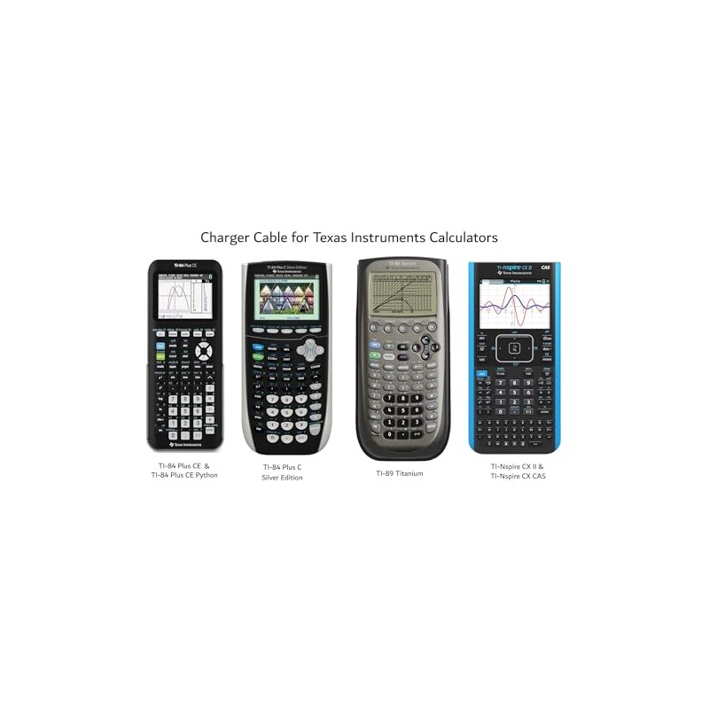 USB Power and Data Cable for Texas Instruments Calculators, TI-84