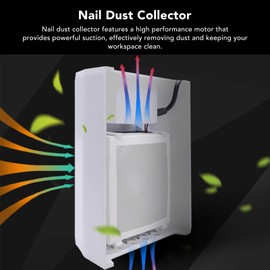 Colector De Polvo Para Uñas Profesional, Aspiradora De Uñas De Bajo Ruido, Funciona Silenciosamente, Proporcionando Un Ambiente Cómodo Tanto Para El Manicurista Como Para El Cliente