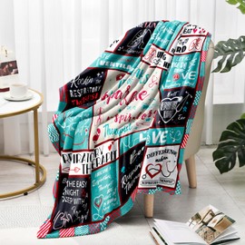 Respiratory Therapist Gifts, Respiratory Care Week Gifts, Respiratory Therapist Gifts for Women, RT Week Gift Blanket 60" x 50", Respiratory Therapy Presents, Birthday Gift for Respiratory Therapist