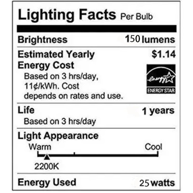 Elegant Chandelier Light Bulbs, Incandescent Torpedo Shape, Crystal Clear, Candelabra