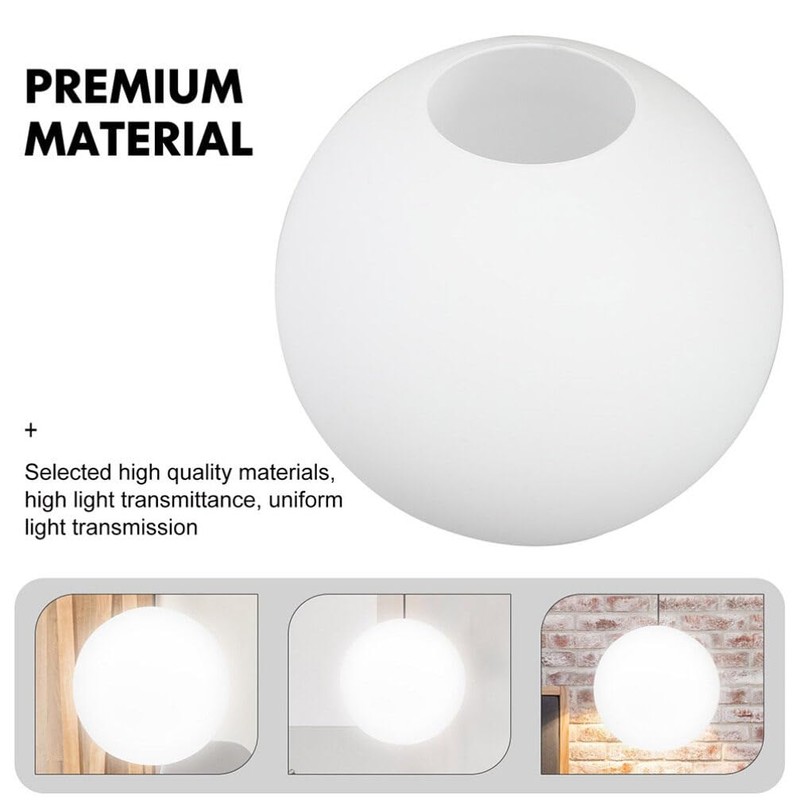 Alipis White Spherical Textured Lampshade Ceiling Lampshade for Living Room