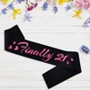 HUBEISIYU Finally 21 Birthday Sash, 21st Birthday Gifts idea for