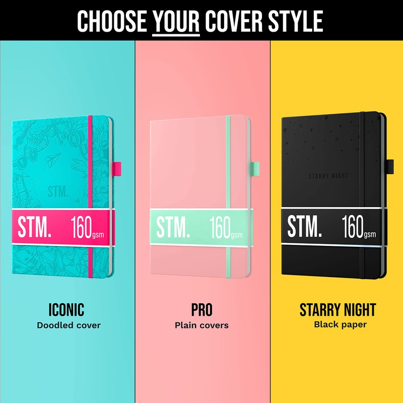 A5 Bullet Dotted Journal Notebook by STM | Thick Bleedproof