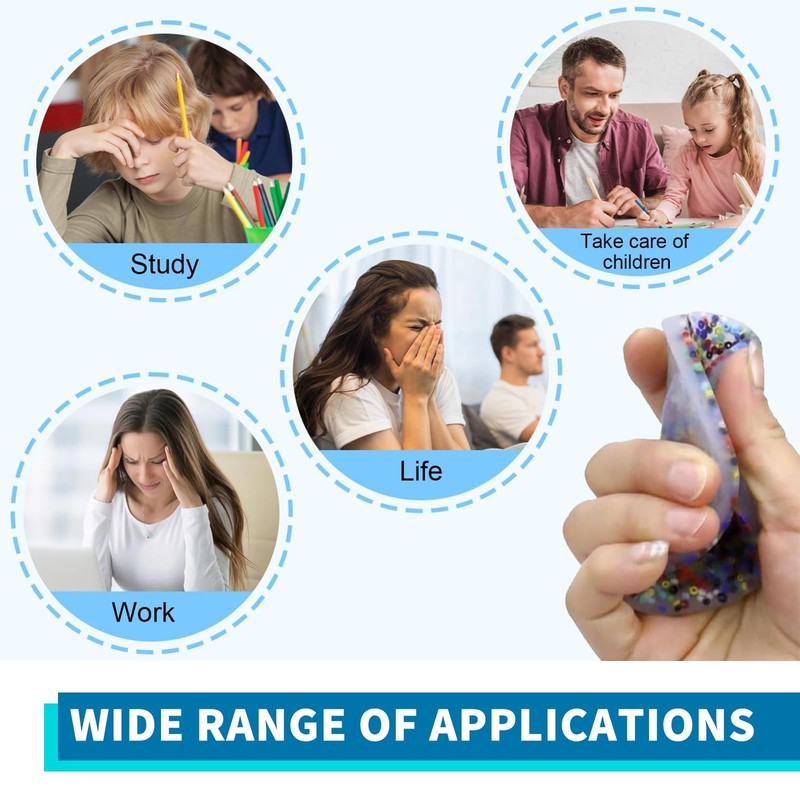 Skin Picking Fidget Toys, 3 Picky Pads for Anxiety Relief,