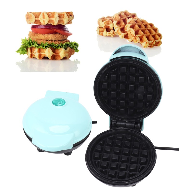 Mini Waffle Maker Stick Proof Double Sided Round Multifunctional Breakfast