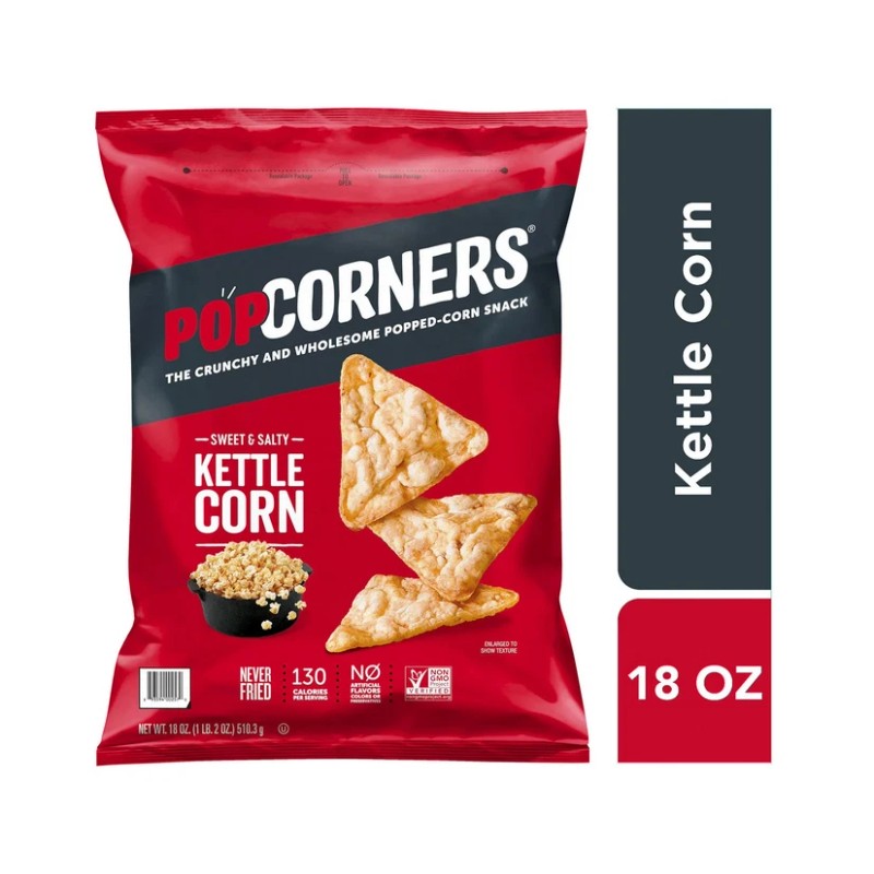 PopCorners Kettle Corn Sweet & Salty Snack 18oz Bag –