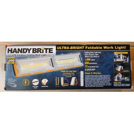 Ultra HANDY BRITE Ultra-Bright LED Foldable Work Light 1000 Lumens USB Rechargable New