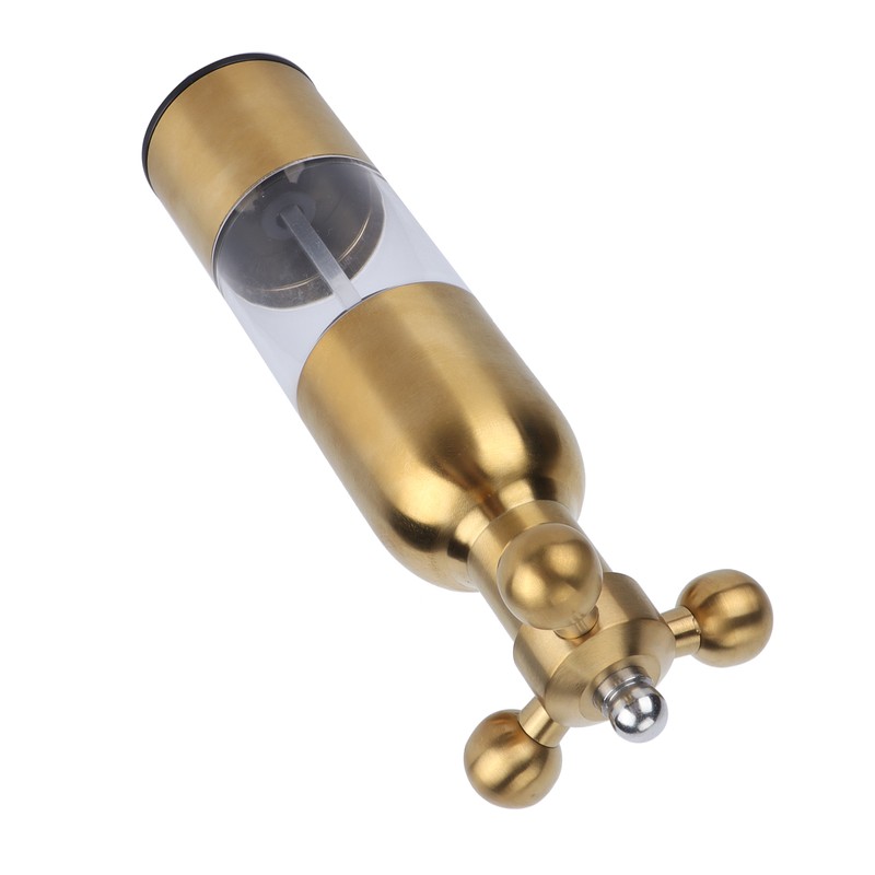 Stainless Steel Pepper Mill Manual Faucet Valve Shape Black Pepper