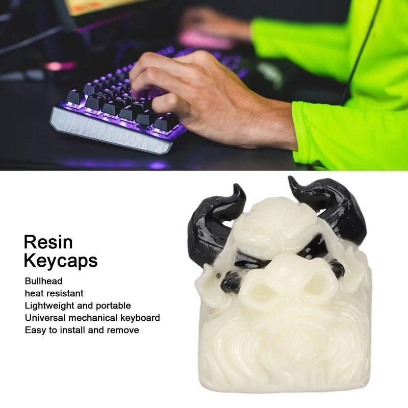 Hand Engraved Resin Keycap Bullhead Resin Keycap Mold Heat Resistant