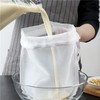 White Nut Milk Bag Reusable Cheesecloth Bags For Straining Almond