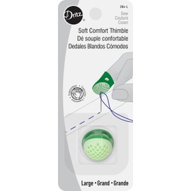 Dritz 204-L Soft Comfort Thimble, Large, Green