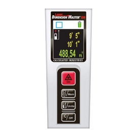 Calculated Industries 3356 Laser Dimension Master 130 Compact Digital Distance Measurer with 130-foot Range and Bright Color Display for Real Estate and Interior Design Pros