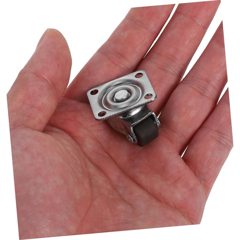 ABOOFAN 4pcs Mini Swivel Caster Wheels Rotation for Furniture Electronic