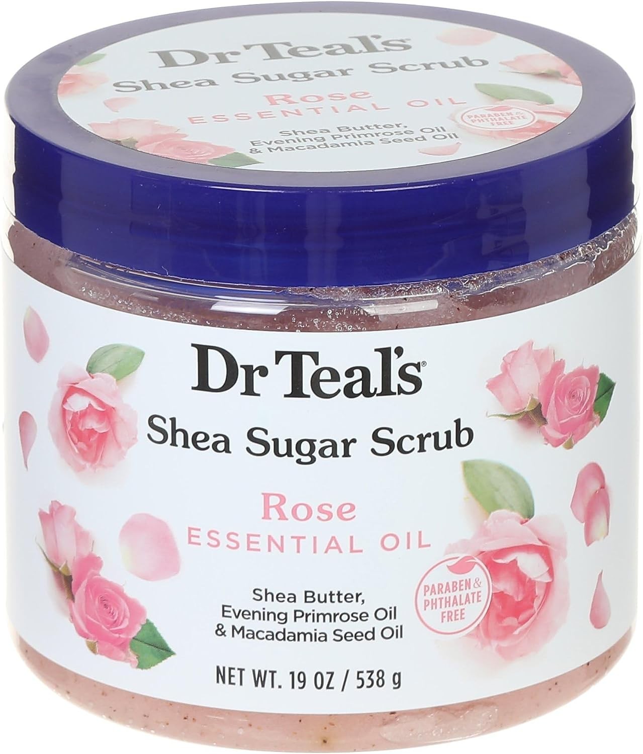 Dr Teals Canero Dr. Teals Shea Sugar Scrub Rose 19 Ounce Jar