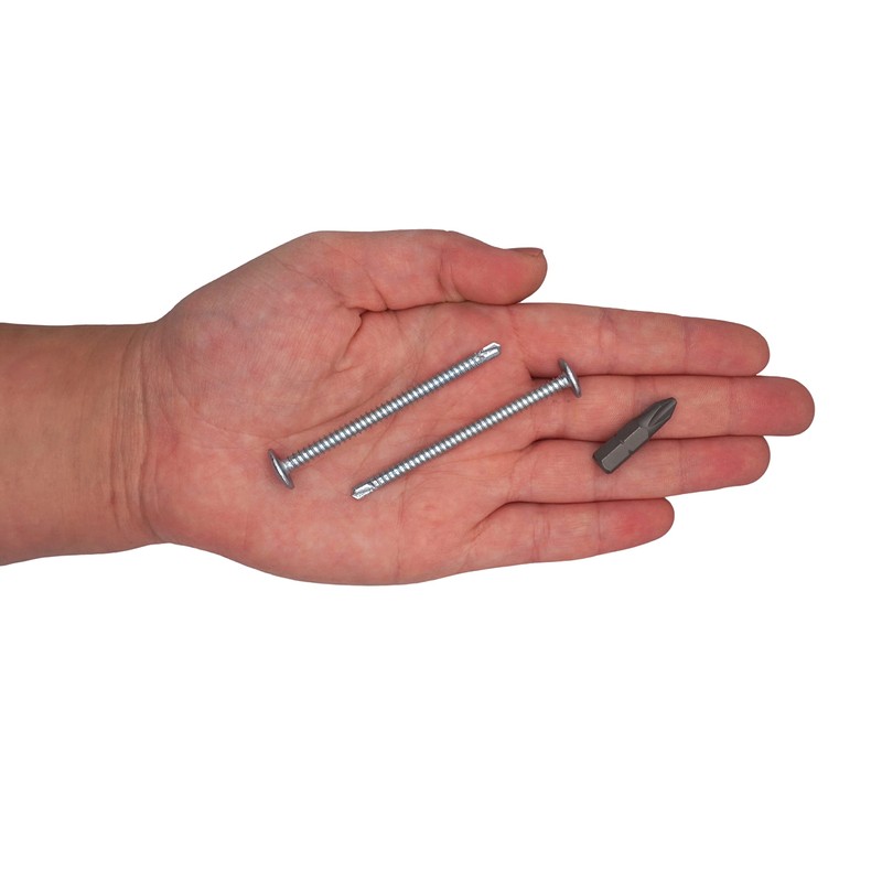 SKIR'CO (30 pcs) Zinc Plated Self-Drilling Screws 4.2 x 60