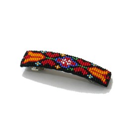 Beaded Hair Clips Native American Style Handmade Collection (pattern 10)