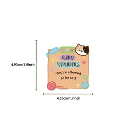 50Pcs Mental Health Note Stickers for Girls Boys Children Teens,Cute Style Stickers for Laptop Water Bottles,Bicycle,Skateboard,Computer,Waterproof Vinyl for Wall,Graffiti Stickers