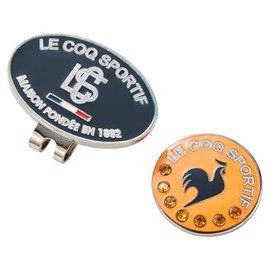 Coq Sportif LG5SAZ60L Marker Clip Type Rhinestone Cute Golf, NVOR (Navy x Orange)