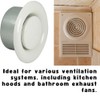 Invero® Universal Metal Round Ceiling Air Supply Valve Vent Cap