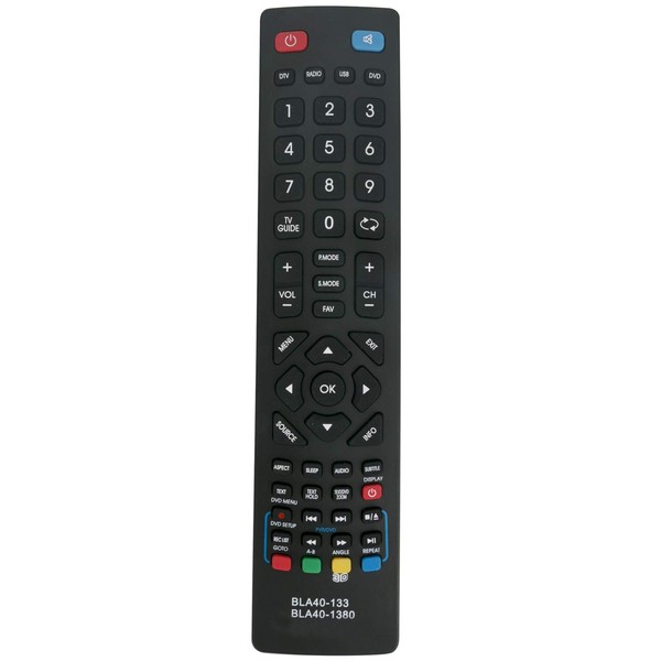 ALLIMITY BLA40-133-1380 Remote Control Replaced for Blaupunkt LED 3D TV