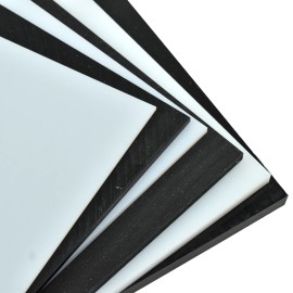 BuyPlastic Repro Black UHMW Polyethylene Plastic Sheet   3/8" x 6" x 6"