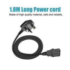 AC Power Cable Replacement for Yamaha HS7 HS8S HS8 HS5 Monitor Subwoofer Speaker 3 pin UK Power Cord Lead Plug