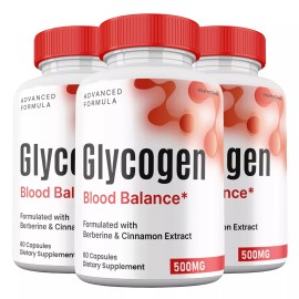 Glycogen Blood Balance Capsules , Max Strength, Glycogen Pills (3 Pack)