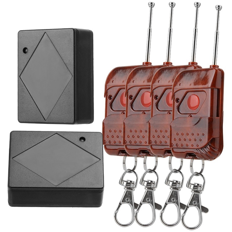 2V4 Wireless Remote Control Switch Transmitter Receiver Kit for Door