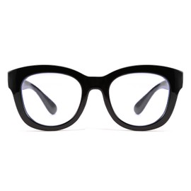 FEISEDY Retro Reading Glasses Thick Square Big Frame Blue Light Blocking Lens Anti Glare Digital Eyestrain B2534